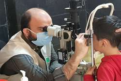 ارائه خدمات رایگان چشم پزشکی به ساکنان منطقه خلازیل تهران